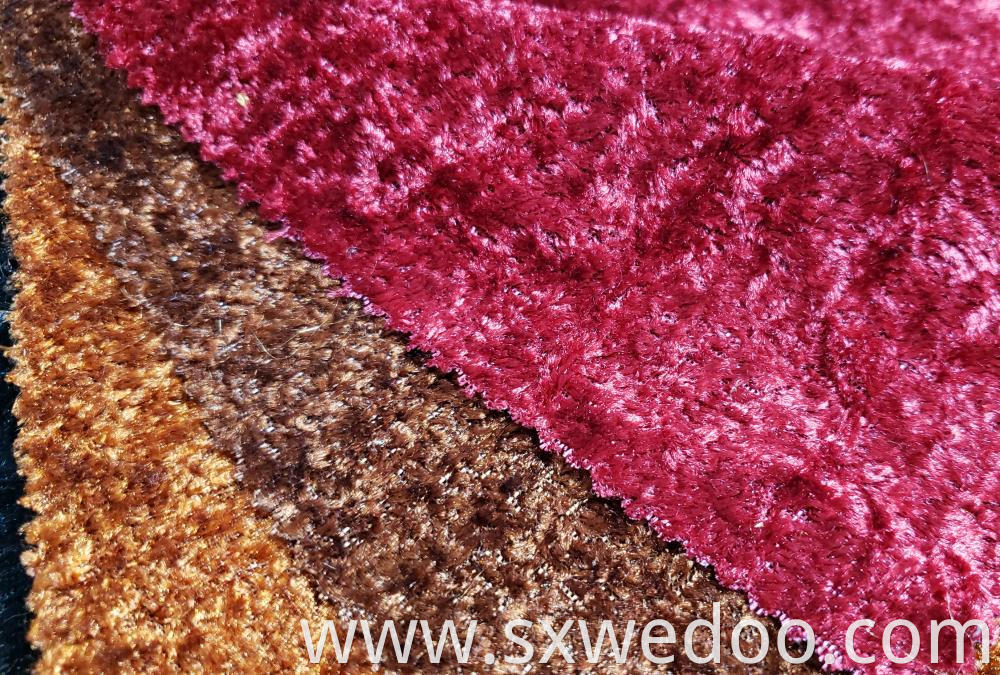 Warp Knitted Velvet Fabric Colorful